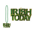 Beads w/ Irish Today Medallion Necklace